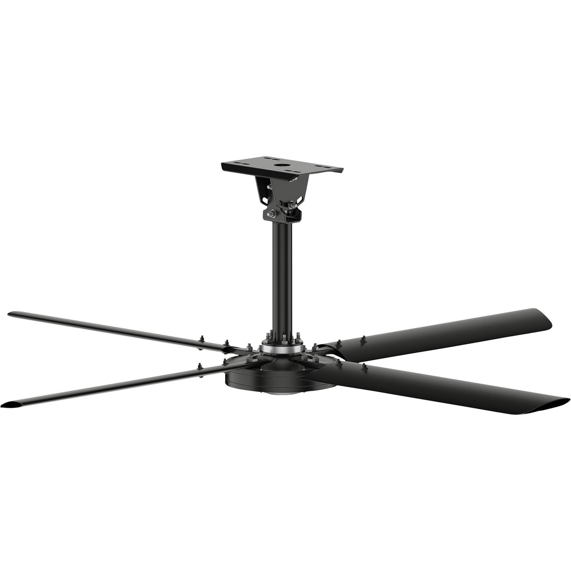 Hunter Industrial HVLS Ceiling Fan, 8ft. Dia., Black, Model# 74187